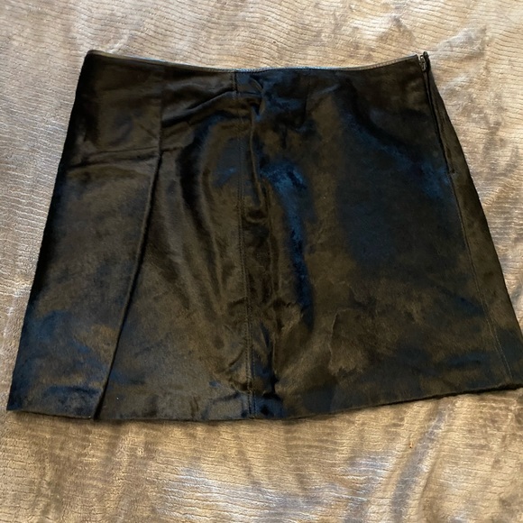 Authentic genuine leather skirt